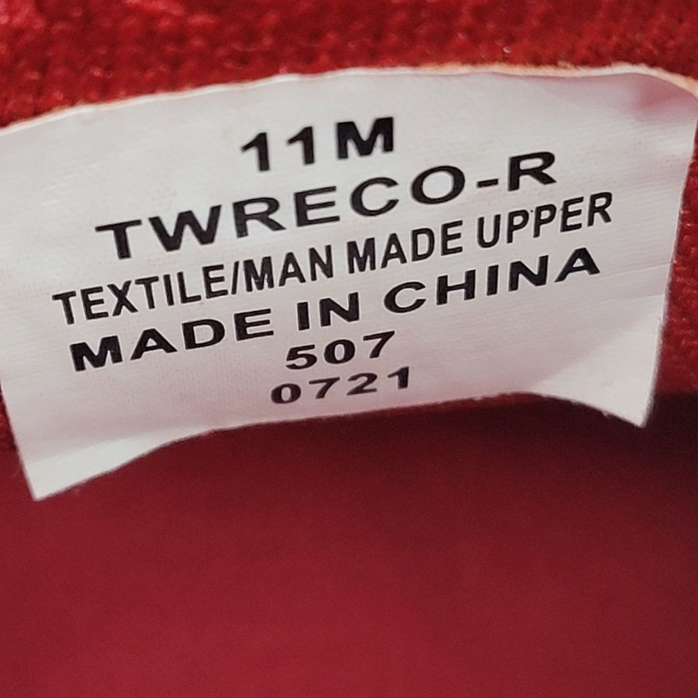 Tommy Hilfiger Slip On Knit High Top Women's Red Shoes TWRECO-R US Size 11M - Picture 8 of 8
